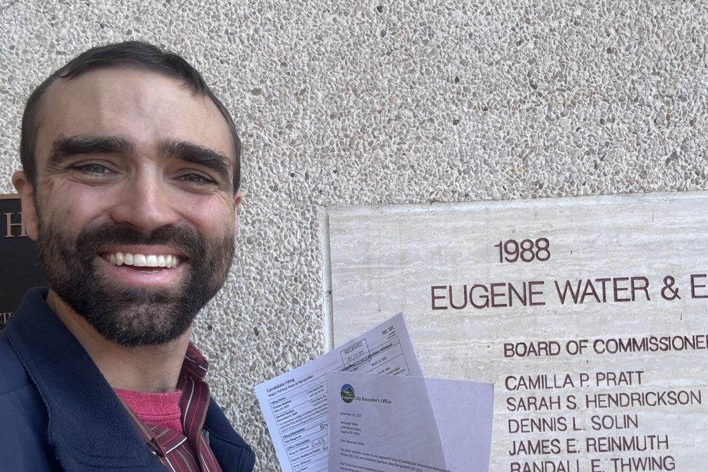 Alexi Miller with EWEB Candidate Filing